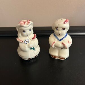 Shawnee Bo Peep and Little Boy Blue Salt Pepper Shakers Vintage